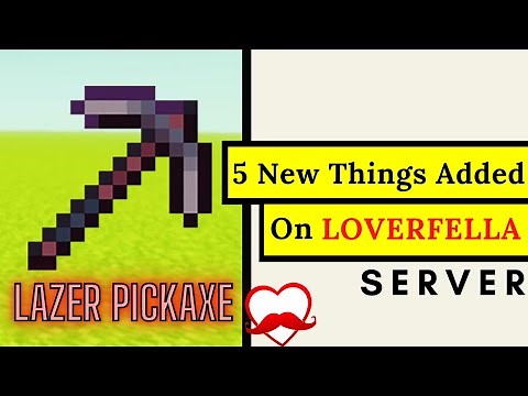 Everything YOU Need To Know About New Minecraft Items ON @LoverFella Server.