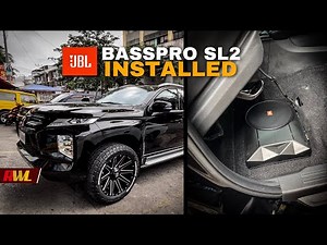 JBL Basspro SL2 Subwoofer Installed on the Montero Sport