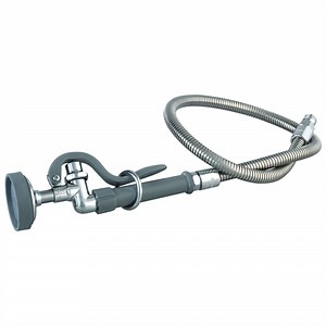 T&S B-0100-32H 1.15 GPM Spray Valve with 32" Stainless Steel Hose and 1/2" NPT Male Connection
