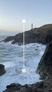 Trevose Head Lighthouse, Golden Hour Light and Big Waves