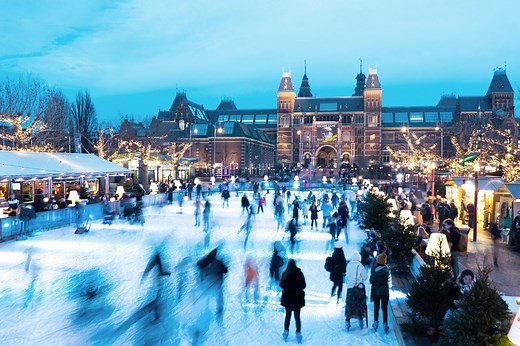 Ice Skating in Amsterdam