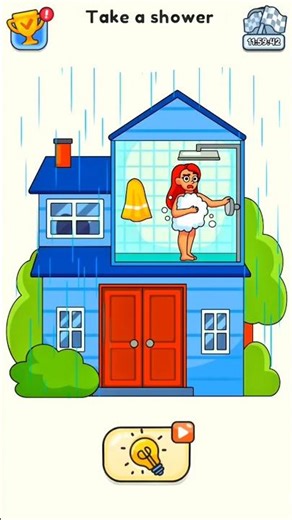 Take a shower 🚿 – DOP 5 | Delete One Part! 🧐 #shorts