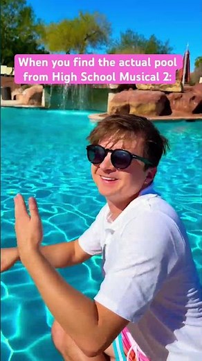 The pool from High School Musical 2! #shorts #highschoolmusical #disneychannel #fabulous