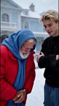 ❄️Blizzard Karma! Courier Gives Coat to Beggar, Rich Man Gets Frozen for Cruelty🔥#jesus #god #angel