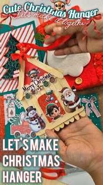Cute Christmas Hanger✨️ #christmas #chritmasdecor #shorts #ytshorts #viral #trending #festivevibes