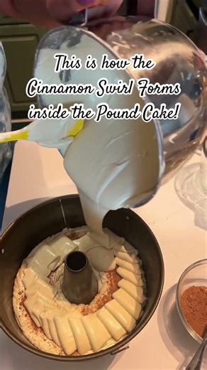 How I Create the Cinnamon Swirl Inside My Pound Cake