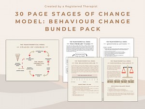 Stages of Change Model: Therapy & Addictions Toolkit (PDF) - Etsy Australia