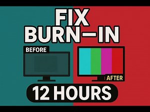 12 Hours LCD/LED Screen Burn-In Fix & Stuck HD Pixel Repair | ( Warning: Contains flashing colors.