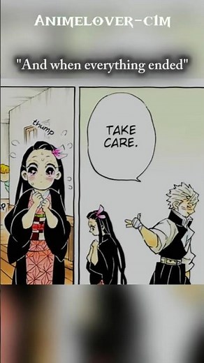 Sanemi and nezuko last meet🥹✨♥️ #demonslayer #sanemi #nezuko #kimetsunoyaiba #shorts #manga #anime