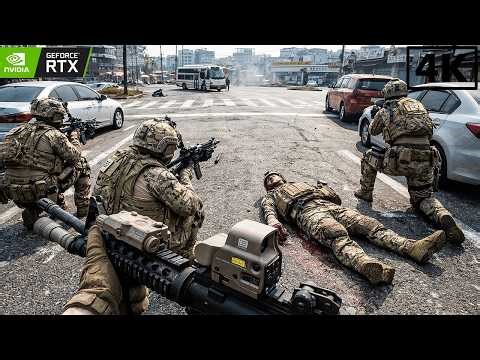 Brave Soldier Lost His Arm in North Korea Invasion | Realistic Gameplay on Ultra Graphics - COD:AW