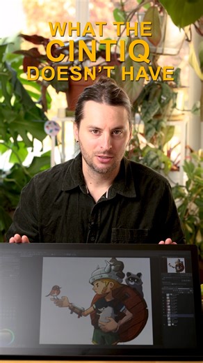 Plot twist: The Cintiq 24 does have express keys 👀🔥 Christopher is out here exposing Grid Panels like it’s tea. Stick around to see the one-button layer-making sorcery thing 😳 #WacomCintiq | Wacom