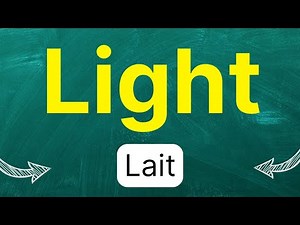 Cómo pronunciar: "Light" "Luz" "claridad" "luminiscencia" "luminosidad" "iluminación" en inglés