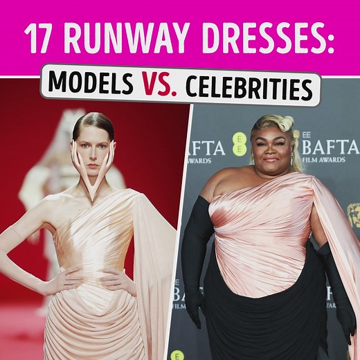 17 Runway Dresses: Models vs. Celebrities | Celestoria