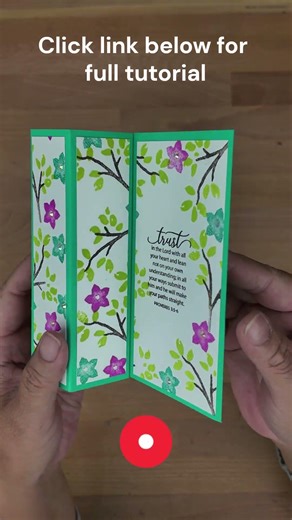 Card with a Purpose Series - Fun Fold Square Column Fold Card #papercraft #funfoldcards #godisgood