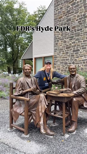 It was like walking back in time to visit the home and library of the 32nd President and First Lady Franklin D. Roosevelt served from 1933 until his death in 1945. A member of the Democratic Party, he led the country through the Great Depression and World War II, fundamentally changing the role of the federal government in the process. #fdr #franklindelanoroosevelt #eleanorroosevelt #hydeparkvillage #potus #presidentiallibrary #newyorkhistory | WalkWithHistory