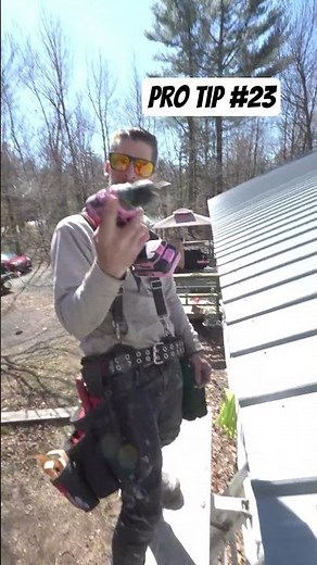 how to correctly install a roofing screw #diy #constructionchannel #homeimprovement