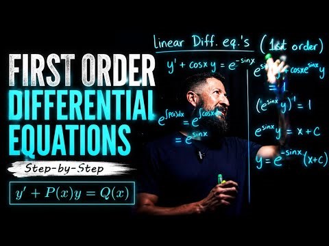 First order linear differential equations