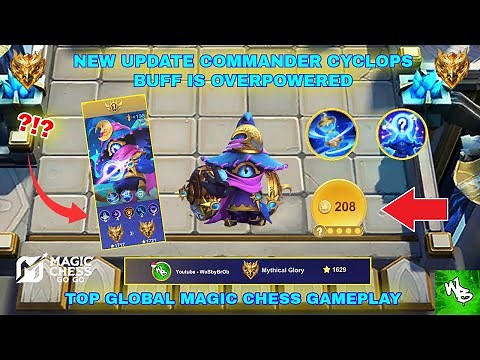 NEW COMMANDER CYCLOPS TOP GLOBAL STRATEGY - BEST SYNERGY COMBO GUIDE - MAGIC CHESS GO GO