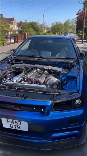 This R34 GTR is Pure Perfection 😱#automobile #jdm #exhaust #cartok #turbo #toyota #nissan