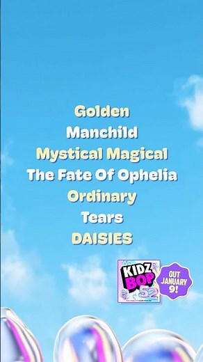 TRACKLIST REVEAL IN 3,2,1 KIDZ BOP 52 is out January 9 🎶 #newalbum #newmusic #songs #songsforkids