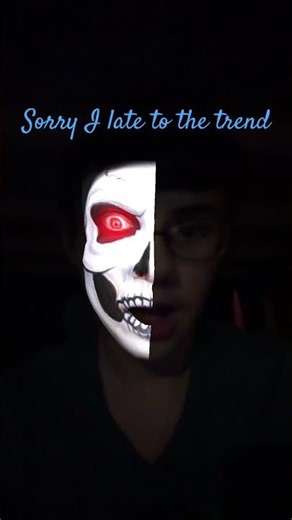 Half skeleton half face