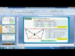 HKDSE 2013 Maths Core Paper 1 Q07: Deductive Geometry, Congruent triangles, Similar triangles
