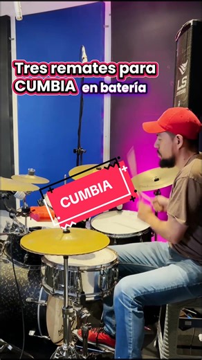Tres remates para cumbia en batería que debes probar