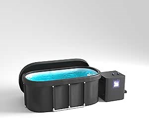 Portable Cold Plunge Tub for 1 Person with 0.5HP Water Chiller