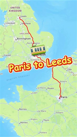 Paris to Leeds by High-Speed Train #london #travel #londoners