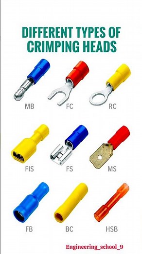 Different Types of Crimping Heads & Electrical Connectors | Complete Guide