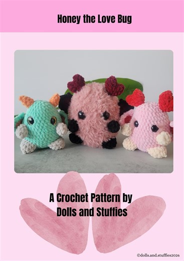 Honey the Love Bug | PDF Crochet Pattern | Beginners Crochet | Amigurumi Bug - Etsy