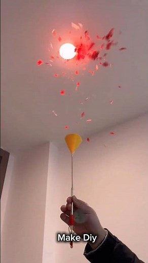 party popper Explosion Trick 🎈💥 | Amazing Science Experiment at Home #Shorts #artandcraft #viral