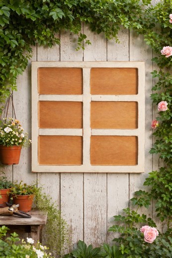 Rustic 6-opening Wood Picture Frame – Farmhouse Window Pane Distressed Style - Etsy