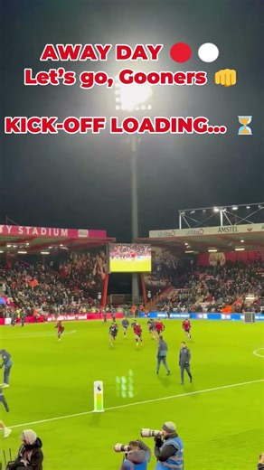 AWAY DAY 🔴⚪Let’s go, Gooners 👊KICK-OFF LOADING… ⏳