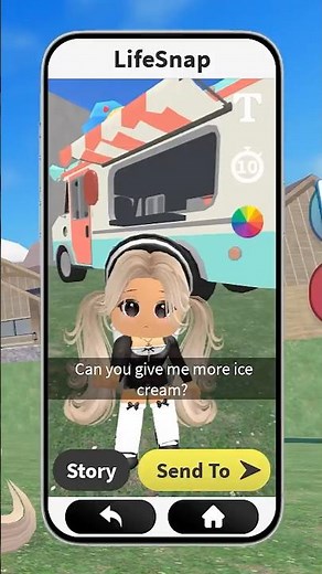 ROBLOX SNAPCHAT TROLLING 😹👹 This Kid Eat ALL My Ice Cream BUT Still Want MORE #funny #robloxmemes