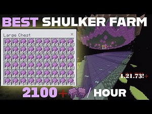 NEW! AUTOMATIC SHULKER FARM (ULTRA FAST) MINECRAFT BEDROCK 1.21+ (MCPE/XBOX/PC) STEP/STEP TUTORIAL