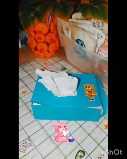 Diy mini tissue box for travelling ✈️🧳🍥✨#viral #shortsfeed