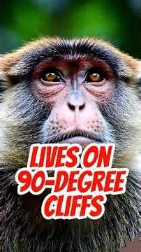 Defying Gravity: The Monkey That Lives on 90-Degree Cliffs#Wildlife #NatureDocumentary