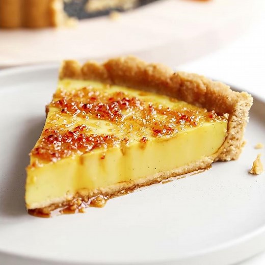 Vegan Creme Brulee Tart
