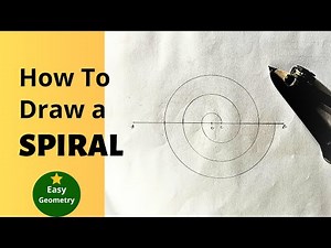 How to Draw a Spiral with Compass | Geometry Tutorial