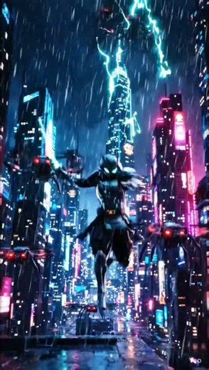 The Neon Cyber Samurai