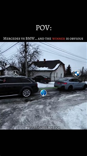 POV: Mercedes vs BMW… winner hurt feelings 💀 #cars #bmw #mercedes #viral #shorts