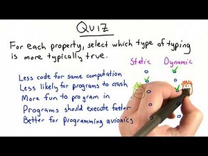 Difference Between Statical and Dynamic Typing - Intro to Computer Science