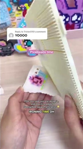 SpongeBob Pixie Beads 🍍 Cute Mini Fuse Bead Fan Art
