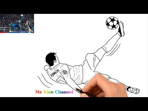 Cristiano Ronaldo Bicycle Kick - How Draw