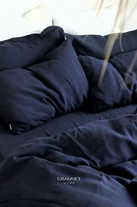 Linen Duvet Cover in Midnight Blue. King, Queen, Twin, Full, Double Sizes. Dark Blue Linen Duvet Cover. Navy Blue Linen Bedding. - Etsy