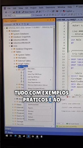 Como alterar estrutura de tabelas online? #sqlserverexpert