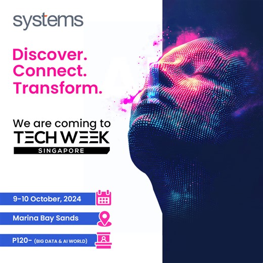 We’re coming to Tech Week Singapore 2024! The future is now, and we’re thrilled to be part of this extraordinary event. Visit us at booth P120 in the Big Data & AI World pavilion at Marina Bay Sands, where Systems Limited will be reshaping the landscape of technology and innovation. Whether you're curious about the latest tech trends or ready to transform your business, this is your chance to meet our experts and witness innovations that are set to transform industries. Don’t miss this chance to
