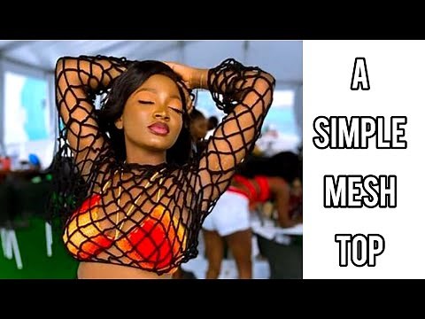 [Tutorial] Crochet a Simple Mesh Top | Crochet Crop Top _ C_clean crochê
