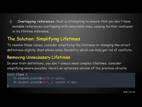 Resolving conflicting lifetimes in Rust